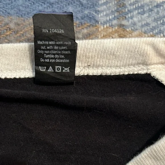 Tultex XXL B&W Huey Lewis and the news 2014 tour T-shirt 3/4 white sleeves - Picture 8 of 11